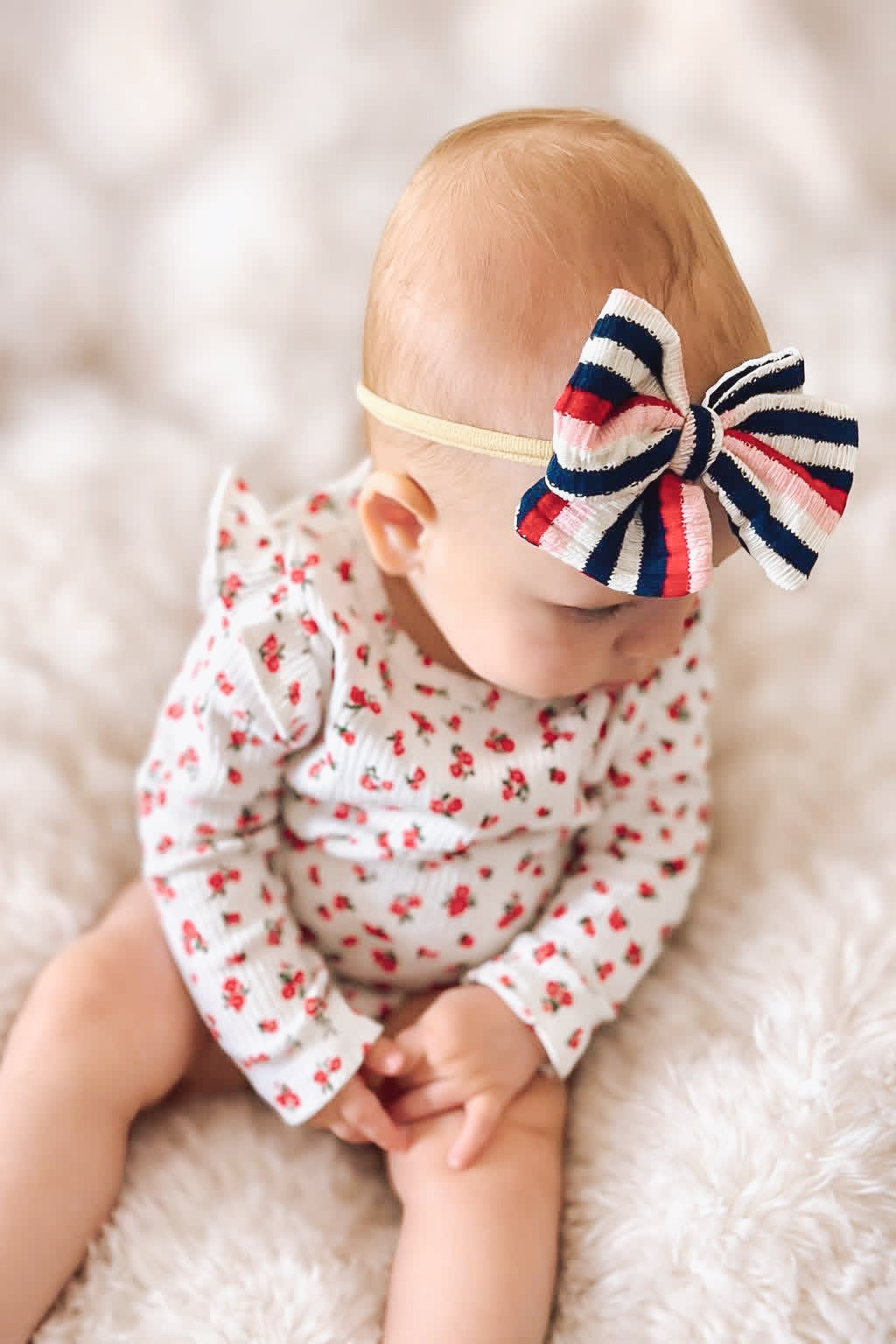Blushing sweetheart stripe