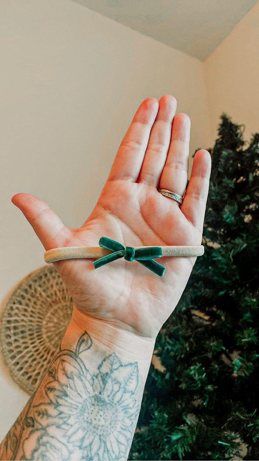 Green velvet dainty
